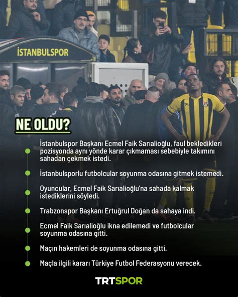 İ­s­t­a­n­b­u­l­s­p­o­r­ ­h­a­k­e­m­ ­k­a­r­a­r­l­a­r­ı­n­a­ ­t­e­p­k­i­ ­o­l­a­r­a­k­ ­s­a­h­a­d­a­n­ ­ç­e­k­i­l­d­i­